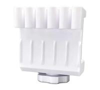 Pince sur de câble pour côté bureau avec bouton à, White | Pince à bouton à vis pour fils d ' écouteurs et cordon d ' ordinateur, routage multi-fentes pour une utilisation