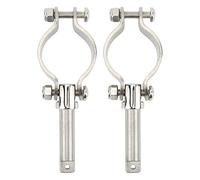 Pince sur les verrous de rame Supports de verrouillage de rangée à montage latéral 1 3/8 à 1 3/4 pouces de diamètre intérieur pour bateau de pêche Kayak canoë Paire de vernis