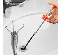 Pince Telescopique Flexible 56cm, Pinces à Griffes Furet Deboucheur Canalisation Drain Snake Unclog Sink, Drain Cleaner Unblocker, Tige Deboucheur Canalisation pour Cuisine Salle De Bain Égouts Wc