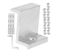 Pince terminale pour panneau solaire, 12 pcs, pour hauteur de panneau de 30 mm, en Aluminium, accessoires de fixation inclus, Rail de montage solaire Accessoires pour panneaux solaires encadrés