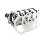 Pince Tri 1.5 "2" 2.5 "3" 50.5/64/77.5/91mm, virole OD SS304, raccord Tri trèfle en acier inoxydable for le brassage à domicile(5 piece,3Inch x K91)