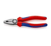 Pince universelle 180mm avec tranchant - Bi-matière - Tête polie KNIPEX - 302180
