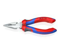 Knipex Pince universelle multifonctions chromée, avec gaines bi-matière 145 mm (carte LS/blister) 08 25 145 SB