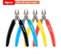 Pince universelle en acier inoxydable pour bricolage,coupe-câble électronique,coupe latérale alertes onale,continents pers,pièces d'imprimante 3D,outils à main -4pcs-B