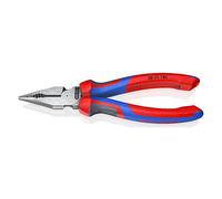 Pince universelle multifonctions 185mm avec tranchant - Bi-matière KNIPEX - 822185