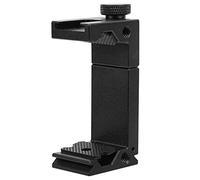 Pince Universelle pour téléphone Mobile, Adaptateur de Montage sur trépied, Support pour Smartphone avec Monture à Sabot Froid et Trou de vis 1/4 Pouce, Adaptateur en Alliage
