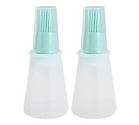 Pinceau à badigeonner, 2 pièces pinceau à pâtisserie pinceaux à barbecue pour sauce outils de cuisine en silicone outils de cuisson et gadgets pour grill huile de miel (Vert nordique)