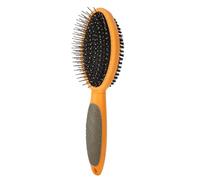 Pinceau à double manteau 2 en 1 pour chien - Brosse Slicker auto-emballée | Outil professionnel de dessèchement et d'entretien pour chiens, chats et lapins - Peigne portable pour poils d'animaux de