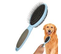 Pinceau à double manteau 2 en 1 pour chien - Brosse Slicker auto-emballée | Outil professionnel de dessèchement et d'entretien pour chiens, chats et lapins - Peigne portable pour poils d'animaux de