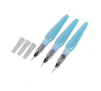 Pinceau à Eau Kuretake Pinceau à Eau pour Peinture à L'Aquarelle 13 × 5 × 4 3 Pcs Rechargeable Pinceau à Eau Stylo Art Artisanat Outil Aquarelle Peinture Calligraphie Ensemble