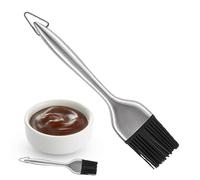 Pinceau à frire pour badigeonner - Outil de dispersion de distributeur résistant à la chaleur | Poignée en acier inoxydable avec brosse extra longue et tête amovible pour brosses à pâtisserie - Pour