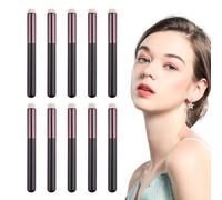 Pinceau à lèvres de voyage : lot de 10 pinceaux de maquillage pour les lèvres, applicateur de baume à lèvres multifonction de 12,7 cm, applicateur de mélange de maquillage pour femmes et filles