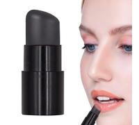 Pinceau à lèvres en silicone - Mini applicateur anti-cernes avec couvercle - Réutilisable - Pour rouge à lèvres et fard à paupières - Contour précis du visage - Portable - Pour filles et femmes - Rose