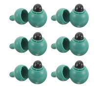 Pinceau à Lèvres en Silicone Vert Mini 6 Pcs, Tête Ronde