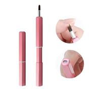 Pinceau à lèvres professionnel exquis applicateur de rouge à lèvres rétractable, pinceau de maquillage pour femme et fille (rose)