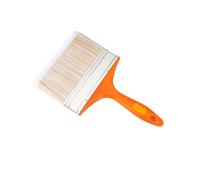 Pinceau à manche en bois, 1/1,5/2/2,5/3/4/5/6 pouces décoration de la maison poignée en plastique brosse à cheveux doux outil peinture for murs et meubles(6 Inch)