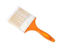 Pinceau à manche en bois, 1/1,5/2/2,5/3/4/5/6 pouces décoration de la maison poignée en plastique brosse à cheveux doux outil peinture for murs et meubles(4 Inch)