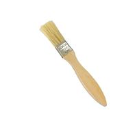 Pinceau à manche en bois, 1 pinceau à barbecue avec manche en bois de 1/2/4/5/6/8 pouces, pinceaux poils doux for peinture murale et meubles(1 Inch)