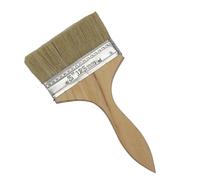 Pinceau à manche en bois, Peinture et peinture à éclats Pinceaux utilitaires for teintures Vernis Aquarelle Bois Mur Meubles Nettoyant for pinceaux(5 inch)