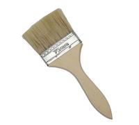 Pinceau à manche en bois, Peinture et peinture à éclats Pinceaux utilitaires for teintures Vernis Aquarelle Bois Mur Meubles Nettoyant for pinceaux(3 inch)