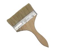 Pinceau à manche en bois, Peinture et peinture à éclats Pinceaux utilitaires for teintures Vernis Aquarelle Bois Mur Meubles Nettoyant for pinceaux(6 inch)