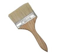 Pinceau à manche en bois, Peinture et peinture à éclats Pinceaux utilitaires for teintures Vernis Aquarelle Bois Mur Meubles Nettoyant for pinceaux(4 inch)
