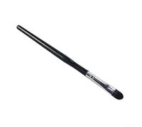Pinceau à ombre à paupières avec manche en bois avec longueur étendue pour une application de précision adaptée aux débutants et aux amateurs de maquillage (noir)