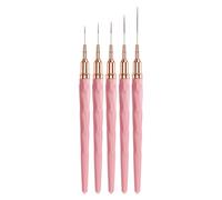 Pinceau à ongles à pointe fine, 13,4 cm, pinceaux pour vernis gel, lignes fines parfaites, détails de haute précision pour l'art floral, motifs géométriques, rayures, motifs