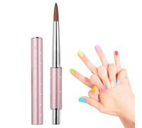 Pinceau à ongles, brosse à ongles mince | Dessin ou outil de pointage de gel à ongles à la brosse,Retonnement de poussière portable fin, dessin outil de détail pour les familles, les amoureux, les ami