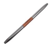 Pinceau à Ongles Double Face UV LED pour Gel de Construction | Manche en Bois de Santal, Poils Synthétiques Souples, Capuchons Métalliques, Usage Maison et Formation