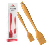 Pinceau à pâtisserie en Platinum Silicone Kitchen Mama WALTZGRIP, Jaune | Lot de 2, résistants à la chaleur, pour la cuisine, les grillades