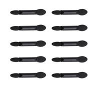 Pinceau à Paupières Jetable Double Embout Éponge Ovale Noir | Poignée Plastique, Pointes Latex des Deux Côtés, Usage Hygiénique, Essais Maquillage, 11g