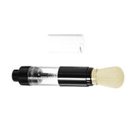 Pinceau à poudre de gaufrage - Applicateur de maquillage rétractable, facile à transporter et réutilisable avec support rétractable et capuchon pour paillettes, poudre à gaufrer, résine et maquillage