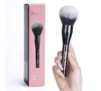 Pinceau à poudre M2 extra large, grande tête moelleuse pour un réglage complet, surdimensionné pour une application rapide, poils synthétiques, pour mélanger la crème, liquide, poudre impeccable,