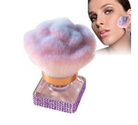 Pinceau à poudre pour ongles - Outil de contouring de poudre compact | Applicateur de maquillage ergonomique léger pour une utilisation quotidienne de voyage de sculpture faciale. Parfait pour