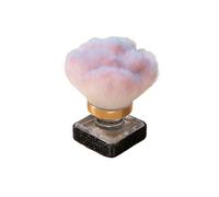 Pinceau à poussière pour ongles - Brillant - Strass - Pinceau de maquillage pour ongles - Pinceau à poudre pour le visage - Accessoire de nettoyage - Acrylique - En forme de fleur - Noir