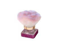 Pinceau à poussière pour ongles - Brillant - Strass - Pinceau de maquillage pour ongles - Pinceau à poudre pour le visage - Accessoire de nettoyage - Acrylique en forme de fleur - Violet