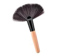 Pinceau anti-cernes en éventail avec poils doux - Pinceau estompeur pour application de maquillage sans couture - Pinceaux de maquillage de voyage