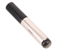 Pinceau Applicateur à Ongles Noir en Silicone Réutilisable pour Manucure | Compatible Plupart des Poudres, Format Portable, Usage Simple pour Débutants, Corps en Plastique