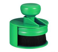 Pinceau applicateur de brillance des pneus avec support pour détails de voiture, poignée en plastique ABS antidérapant avec poils en microfibre denses pour utilisation des pneus et des roues (vert)