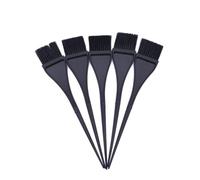 Pinceau Applicateur de Teinture Capillaire Noir, 5 Pièces Plastique | Usage Salon Professionnel et Soin Kératine, Outil Réutilisable pour Sections et Mélange, Application Précise