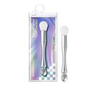 Pinceau applicateur double tête en silicone pour le visage, crème pour le visage, cuillère à récurer