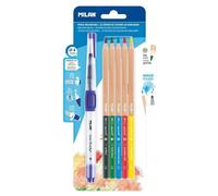 Pinceau aquarelle + 5 crayons aquarelle blister BWM10401 MILAN