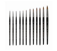 Pinceau aquarelle Kolinsky rond extra-court n°2/0