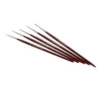 Pinceau Artistique ZAHN Pinsel E107-03 Fonte Rouge 5 pièces