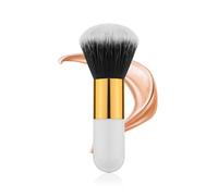 Pinceau Autobronzant, Grand Pinceau Kabuki Végétalien Applicateur Doux pour Autobronzant Outil de Maquillage Professionnel pour un Bronzage Impeccable (Or Blanc 2)