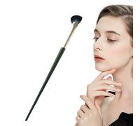 Pinceau biseauté pour contour des yeux - En forme de demi-éventail - Outils de maquillage à poils doux - Surligneur - Cosmétique sous les yeux - Pour professionnels et débutants