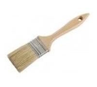 Pinceau brosse plate Taille 40 mm manche bois virole inox