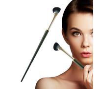 Pinceau contour incliné, pinceau de maquillage en éventail,Pinceau contour en forme de demi-éventail - Pinceau correcteur coudé, poils souples, surligneur, pour professionnels débutants