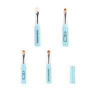 Pinceau cosmétique multifonction 4 en 1 à poils doux hypoallergéniques pour retouches et peaux sensibles Outil de maquillage adapté aux voyages